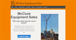 Desktop Screenshot of mcclureequipmentsales.com